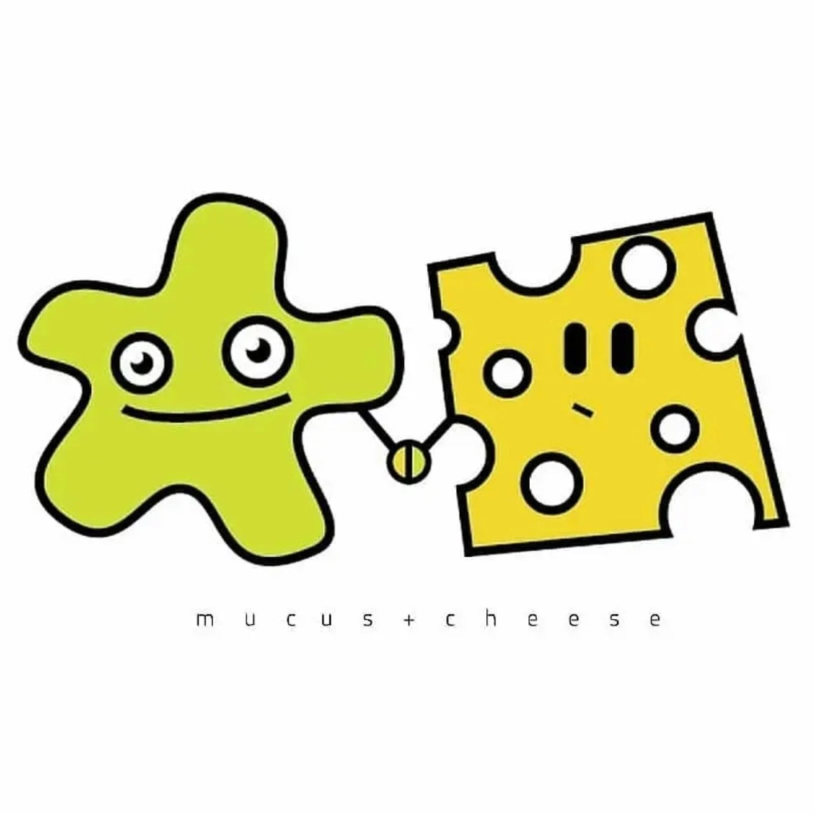 mucus and cheese symbiotic relationship logo